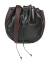 High Use Woman Cross-body Bag Black Size - Leather