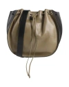 High Use Woman Cross-body Bag Military Green Size - Leather
