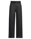 High Use Woman Jeans Black Size 12 Cotton, Elastane