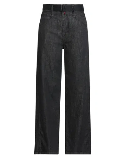 High Use Woman Jeans Black Size 12 Cotton, Elastane