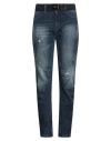 High Use Woman Jeans Blue Size 12 Cotton, Elastane In Blue