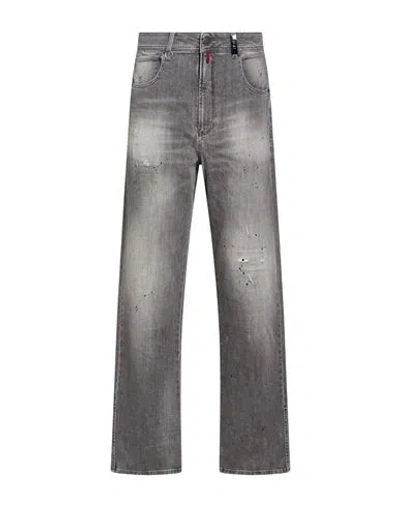 High Use Woman Jeans Grey Size 2 Cotton, Elastane In Multi