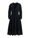 High Use Woman Midi Dress Black Size 12 Cotton, Nylon, Elastane