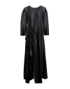 High Use Woman Midi Dress Black Size 12 Rayon, Wool, Elastane