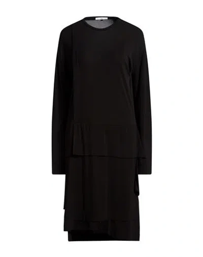 High Use Woman Midi Dress Black Size L Rayon, Elastane