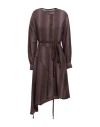 Shop High Use Woman Midi Dress Chocolate Brown Size 12 Rayon, Cotton, Virgin Wool