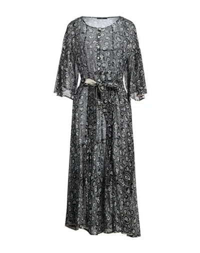 High Use Woman Midi Dress Midnight Blue Size 8 Rayon