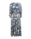 HIGH HIGH USE WOMAN MIDI DRESS NAVY SIZE 10 RAYON