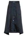 High Use Woman Midi Skirt Midnight Blue Size 12 Cotton, Rayon, Elastane In Blue
