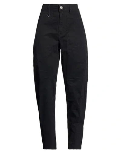 High Use Woman Pants Black Size 16 Cotton, Elastane