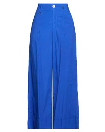 High Use Woman Pants Bright Blue Size 10 Cotton