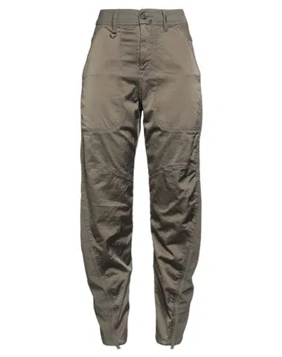 High Use Woman Pants Military Green Size 10 Cotton, Rayon, Elastane