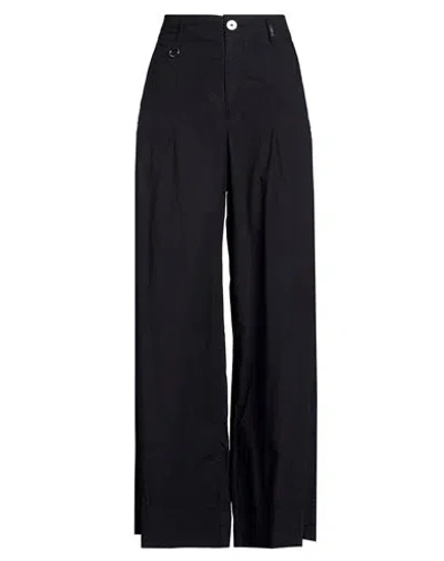 High Use Woman Pants Navy Size 6 Cotton In Multi