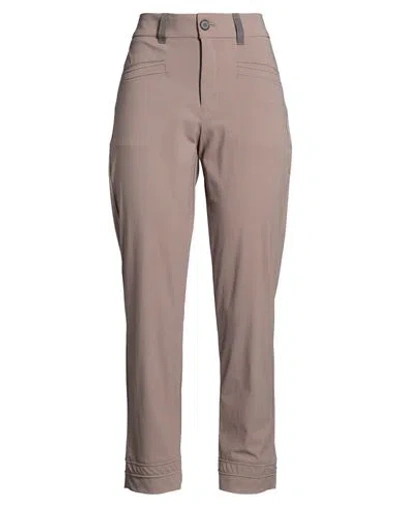 High Use Woman Pants Taupe Size 10 Nylon, Elastane In Brown