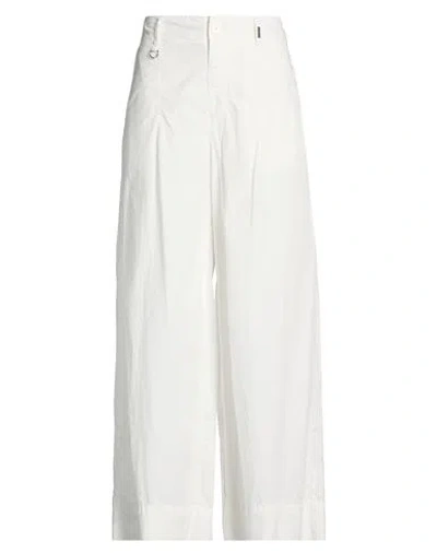 High Use Woman Pants White Size 10 Cotton