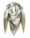 High Use Woman Scarf Sage Green Size - Wool In Pattern