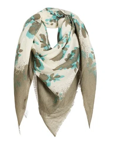 High Use Woman Scarf Sage Green Size - Wool In Pattern