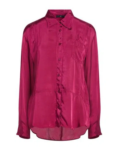 High Use Woman Shirt Mauve Size 12 Rayon, Cupro In Purple