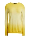 High Use Woman Sweater Yellow Size S Cotton, Polyamide
