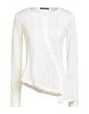 High Use Woman T-shirt Ivory Size L Wool In Neutral