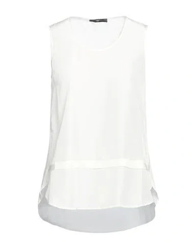 High Use Woman Top White Size 12 Silk