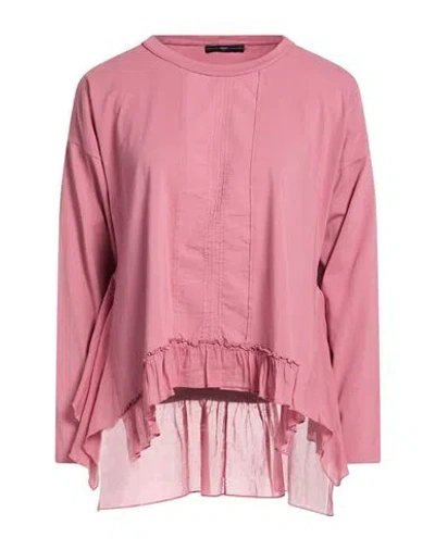 High Use Woman T-shirt Antique Rose Size M Cotton, Elastane In Pink