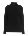 High Use Woman Turtleneck Black Size L Nylon, Wool, Alpaca Wool, Elastane