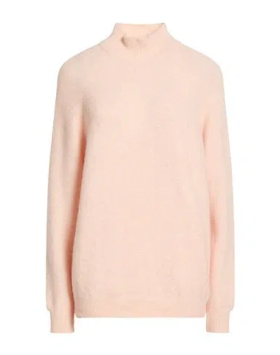 High Use Woman Turtleneck Light Pink Size L Polyamide, Wool, Alpaca Wool, Elastane