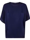 High Curio Top In Blau