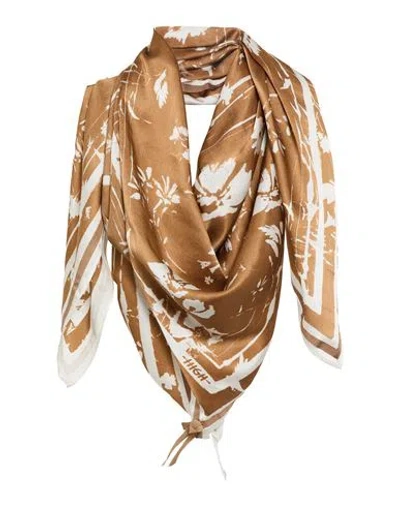 High Winding Woman Scarf Brown Size - Silk