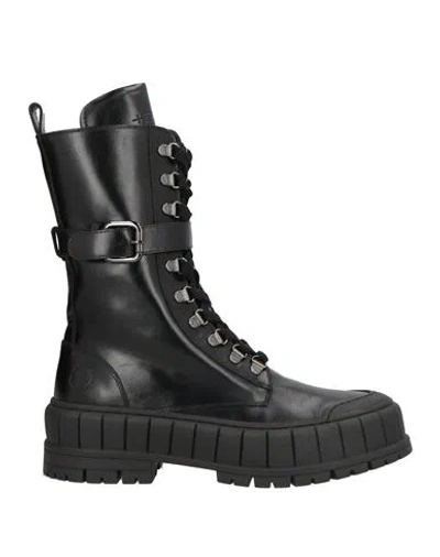 High Woman Ankle Boots Black Size 8 Leather