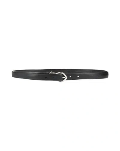 High Woman Belt Black Size 38 Leather