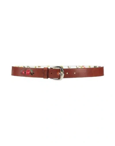 High Woman Belt Dark Brown Size 38 Leather