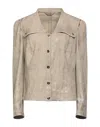 High Suit Jackets In Beige