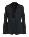 High Tech Woman Blazer Black Size 10 Polyester, Elastane In Black