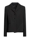 High Woman Blazer Black Size 12 Polyester, Viscose, Elastane