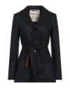 High Woman Blazer Midnight Blue Size 10 Virgin Wool, Nylon, Elastane