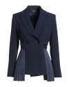 High Woman Blazer Midnight Blue Size 8 Polyester, Elastane In Multi