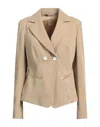 High Suit Jackets In Beige