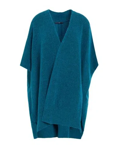 High Woman Cardigan Deep Teal Size Onesize Nylon, Wool, Alpaca Wool, Elastane In Green