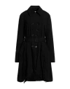 High Woman Coat Black Size 10 Cotton, Cashmere, Elastane