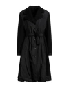High Woman Coat Black Size 10 Polyester, Rayon, Elastane