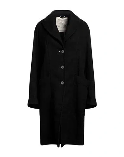 High Woman Coat Midnight Blue Size L Virgin Wool, Hemp, Nylon, Cotton