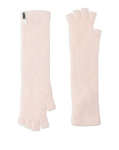 High Woman Gloves Pink Size Onesize Nylon, Wool, Alpaca Wool, Elastane
