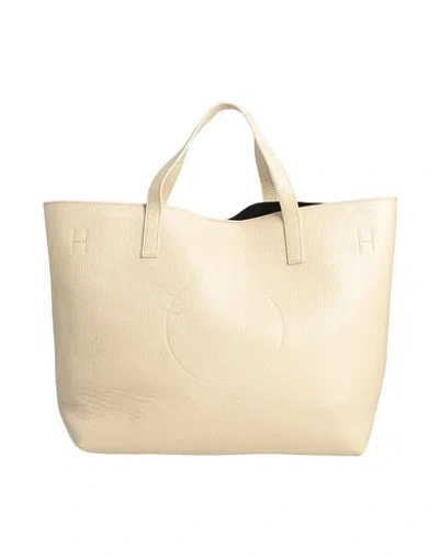 High Woman Handbag Beige Size - Leather In Sand