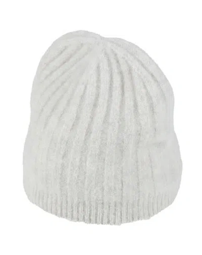 High Woman Hat Light Grey Size Onesize Nylon, Wool, Alpaca Wool, Elastane In Gray