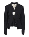 High Woman Jacket Black Size 8 Virgin Wool, Elastane In Black