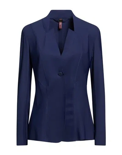 High Woman Jacket Navy Size 10 Polyamide, Elastane In Blue