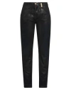 High Woman Jeans Black Size 12 Cotton, Rayon, Elastane