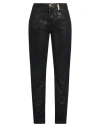 High Woman Jeans Black Size 8 Cotton, Rayon, Elastane In Black